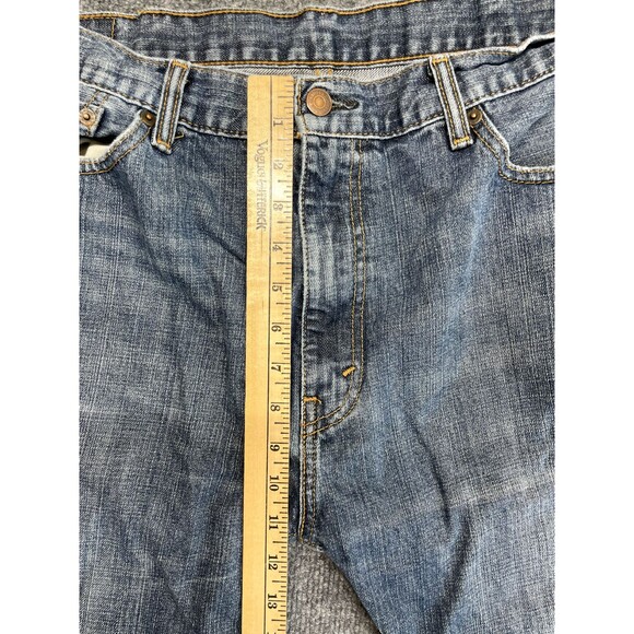 Levi's 505 Jeans Mens 38x32 Regular Fit Straight Leg Blue Denim Medium Wash - Picture 9 of 11